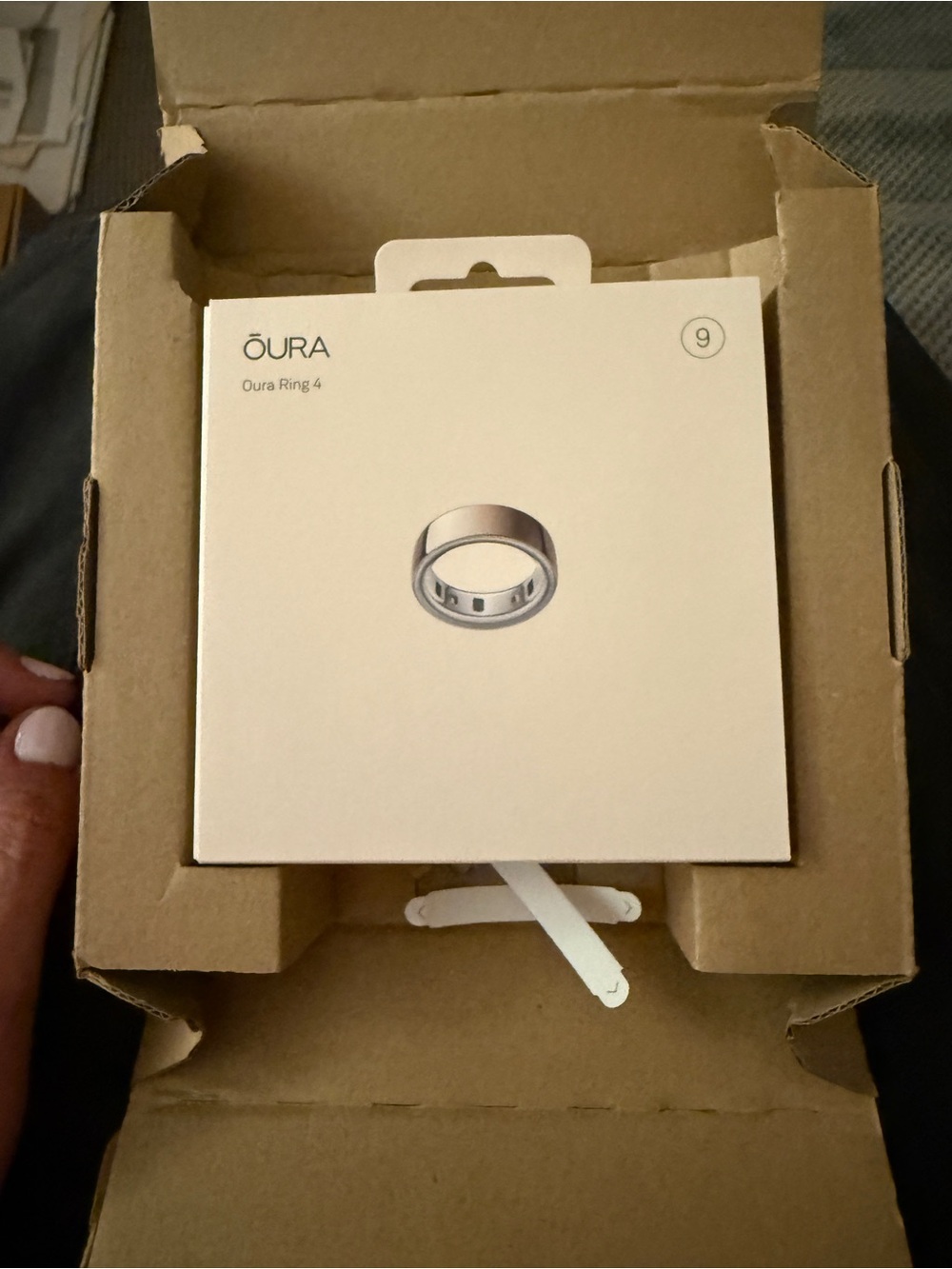 Oura Ring 4 Rose Gold Smart Ring (Size 9)